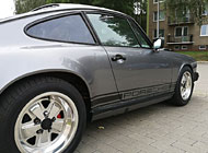 Instalace polepů - Porsche 911, ročník 1986