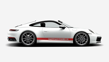 Polep na Porsche - pruhy na bok