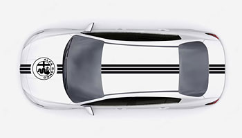 Trojitý pruh s logem Alfa Romeo
