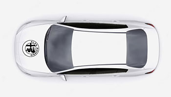 Polep s logem Alfa Romeo