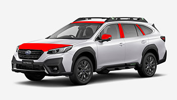 Podobné polepy - PPF fólie na Subaru Outback