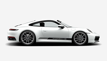 Nápis Porsche na bok auta