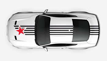 Rychlé pruhy - hvězda USA