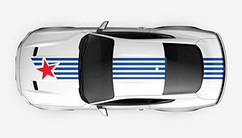 Rychlé pruhy - hvězda USA