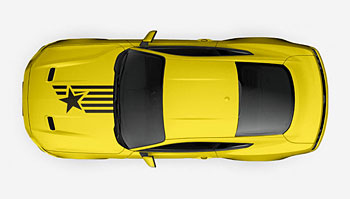 Polep na kapotu s hvězdou a pruhy