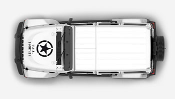 Polep na kapotu s hvězdou