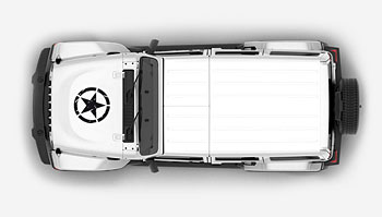 Polep na kapotu s hvězdou