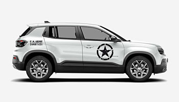 Polep na kapotu s hvězdou