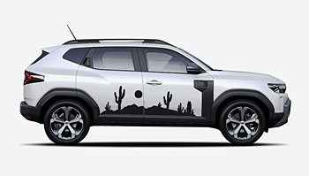 Polep na boky auta - silueta kaktusů