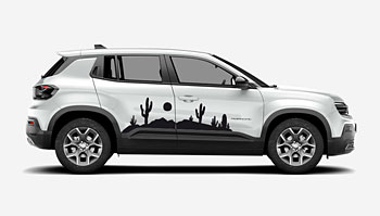 Polep na boky auta - silueta kaktusů