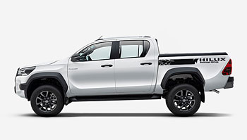Boční pruhy na Toyotu Hilux