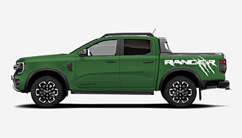 Nápis RANGER na boky auta