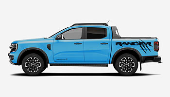 Nápis RANGER na boky auta