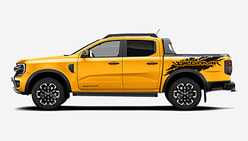 Nápis Wildtrak na Ford Ranger