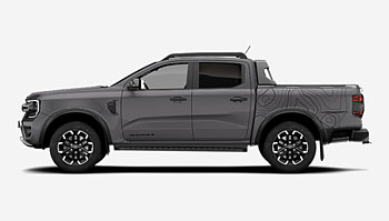 Vrstevnice na boky korby pickupu