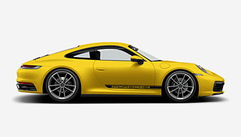 Boční pruhy na Porsche