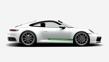 Boční pruhy na Porsche