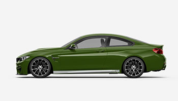 Černý pruh BMW M na bok auta