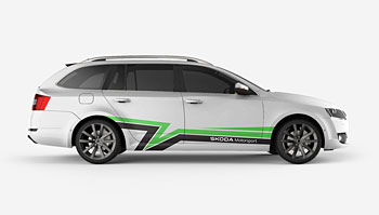 Polep ve stylu Škoda Motorsport