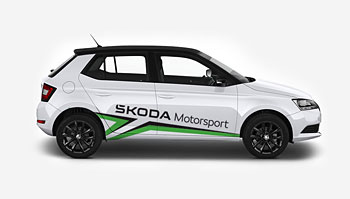 Polep s motivem Škoda Motorsport