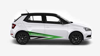 Polepy s motivem Škoda Motorsport